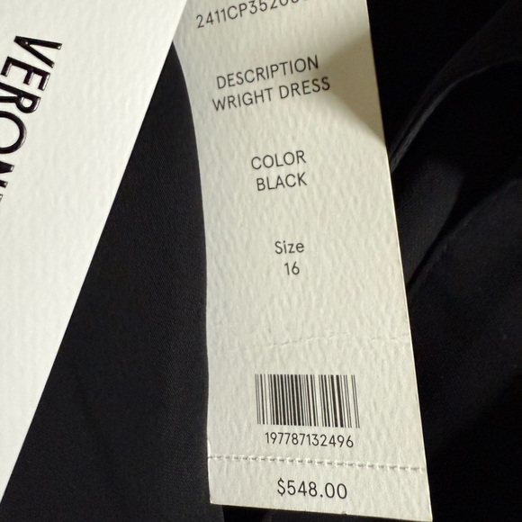 Veronica Beard midi wright dress 16 nwt black dress shirtdress $545 - Picture 4 of 13